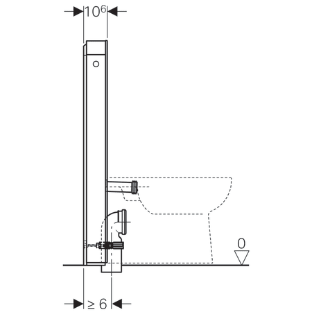 Geberit Monolith Plus sanitary module for floor-standing WC, 101 cm