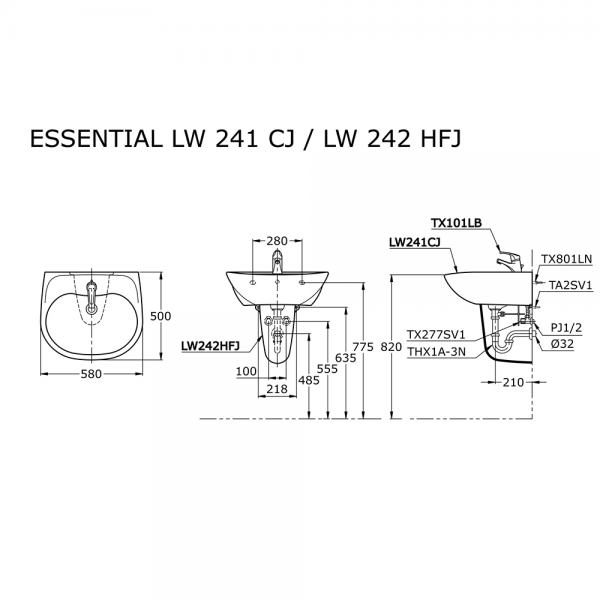 LW 241CJ/ LW242HFJ