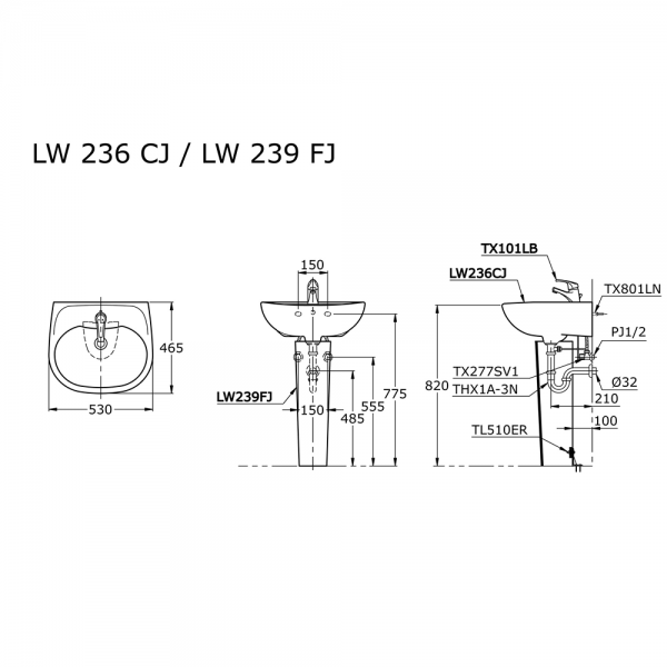 LW 236 CJ/ LW239 FJ