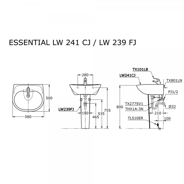 LW 241 CJ/ LW 239FJ