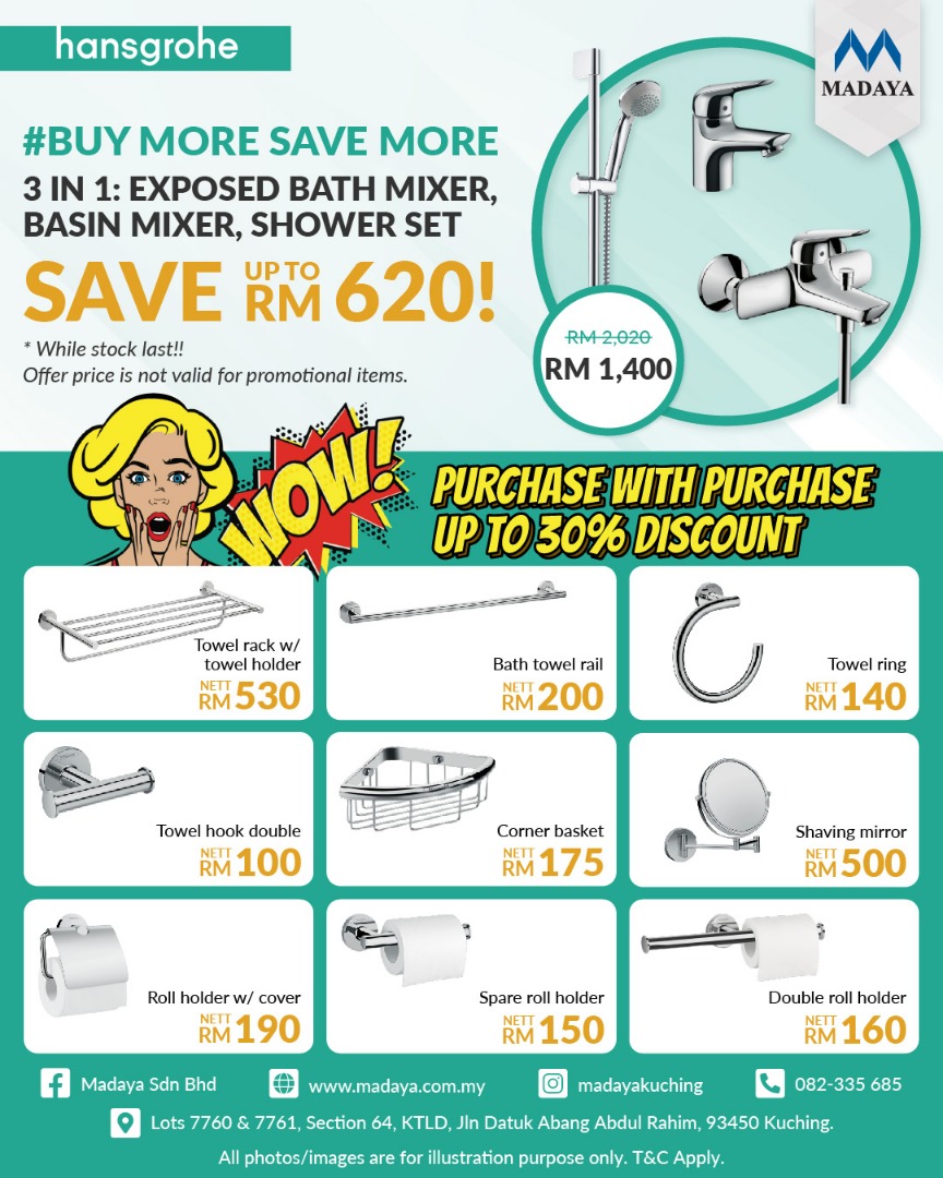 BUY MORE SAVE MORE on hansgrohe shower collection