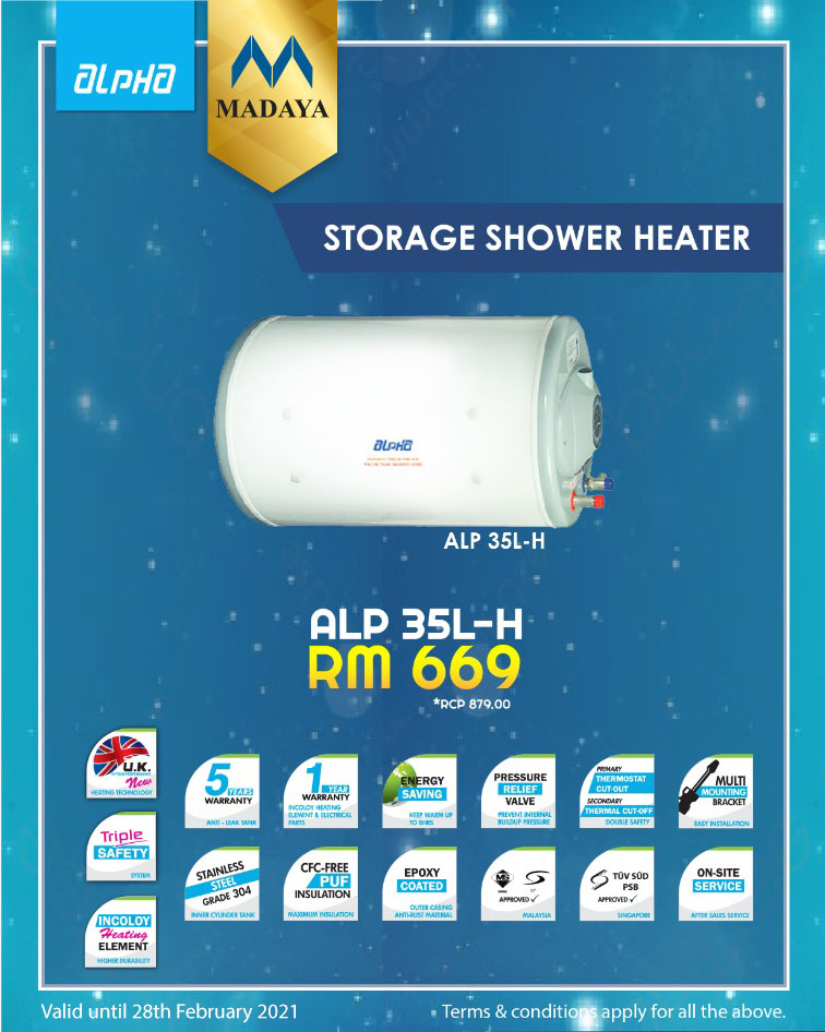 Alpha Water Storage Heater