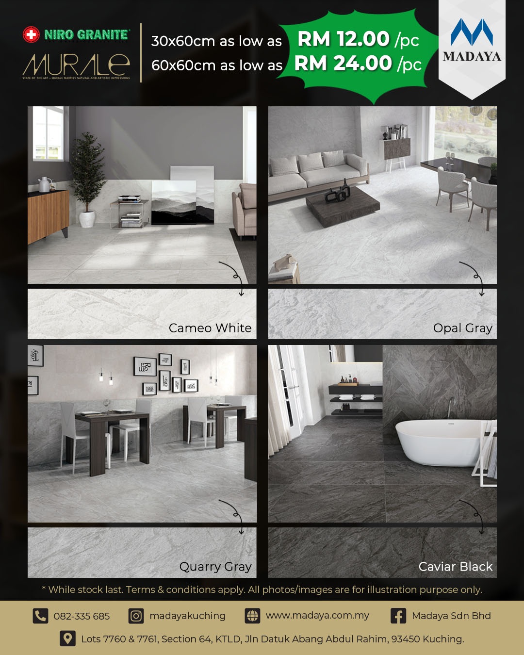  Niro Granite Murale  Series tiles now available at Madaya 