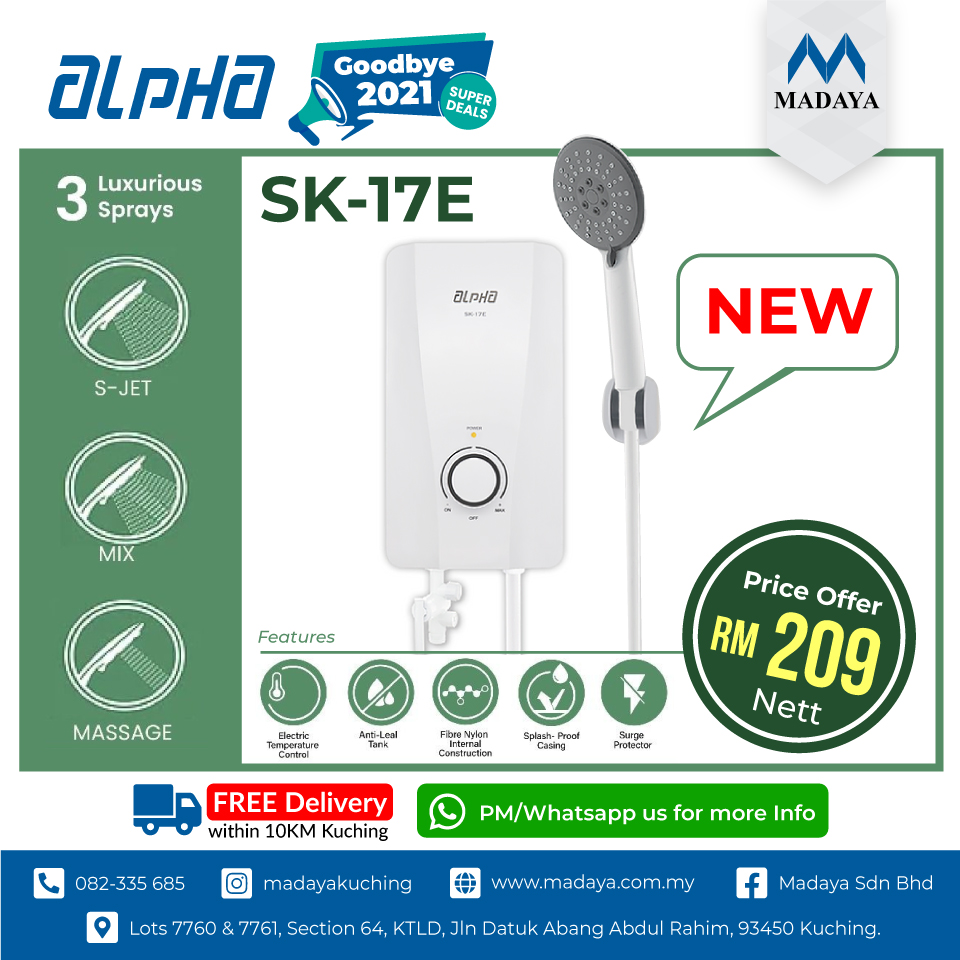 New Arrival Instant Water Heater - Alpha SK-17E
